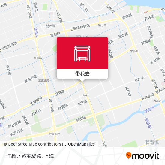 江杨北路宝杨路地图