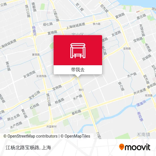 江杨北路宝杨路地图