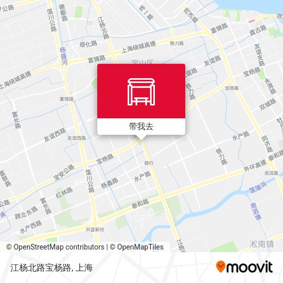 江杨北路宝杨路地图