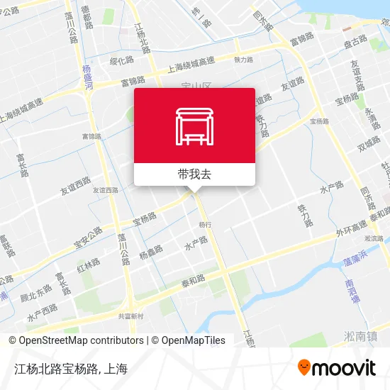 江杨北路宝杨路地图