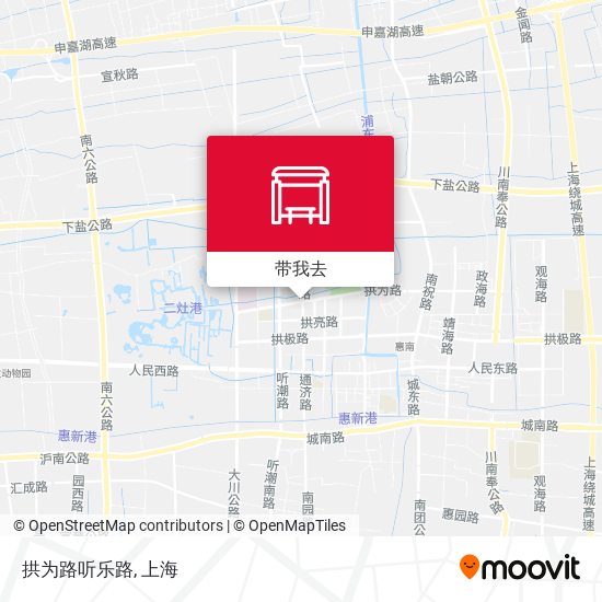 拱为路听乐路地图