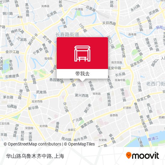 华山路乌鲁木齐中路地图