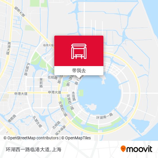 环湖西一路临港大道地图