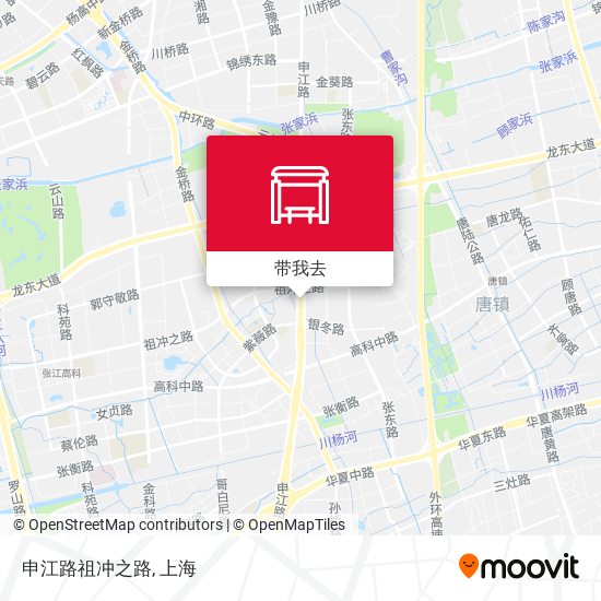 申江路祖冲之路地图