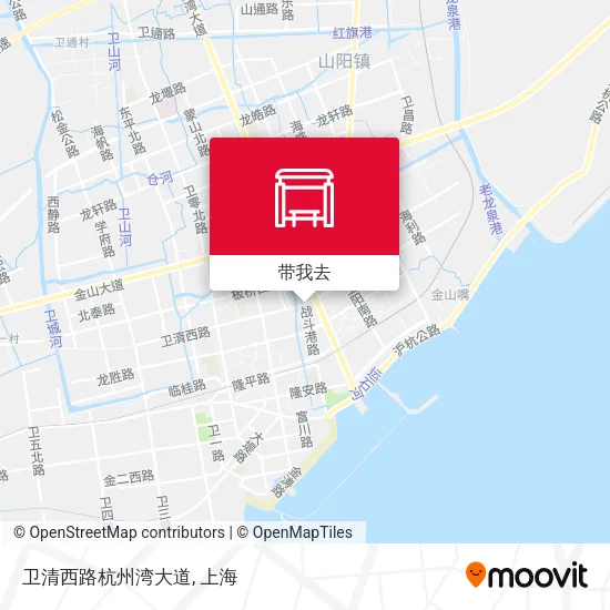 卫清西路杭州湾大道地图