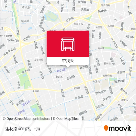 莲花路宜山路地图