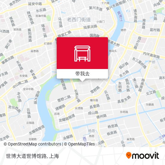 世博大道世博馆路地图