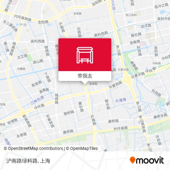 沪南路绿科路地图