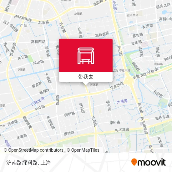 沪南路绿科路地图