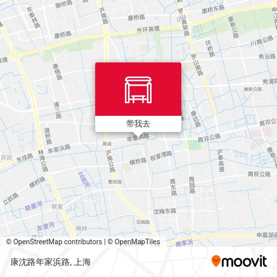 康沈路年家浜路地图