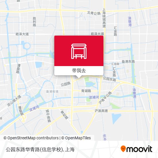 公园东路华青路(信息学校)地图
