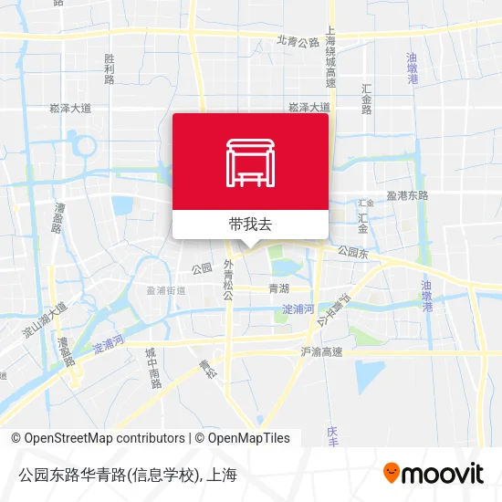 公园东路华青路(信息学校)地图