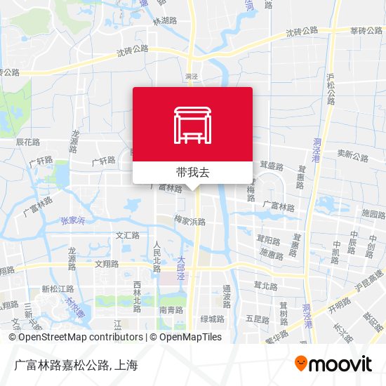 广富林路嘉松公路地图