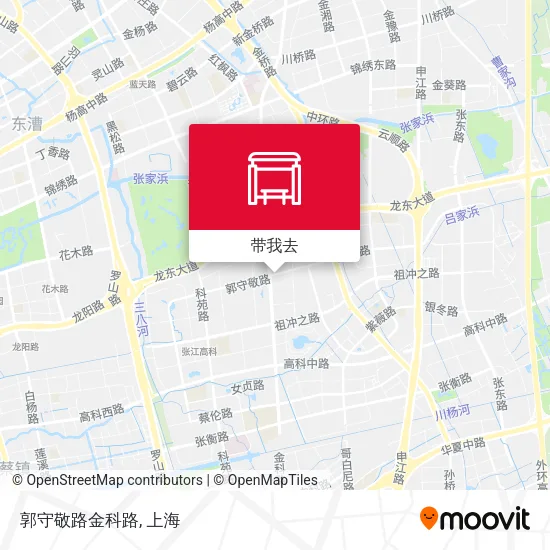 郭守敬路金科路地图