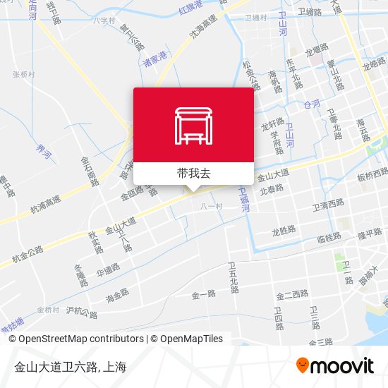 金山大道卫六路地图