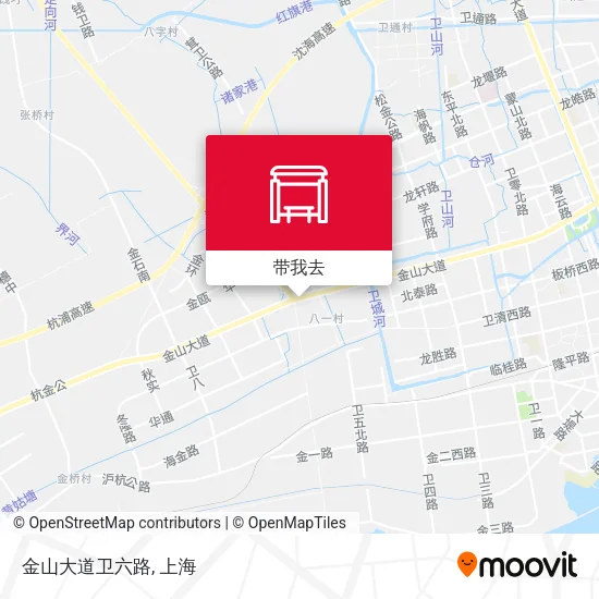 金山大道卫六路地图