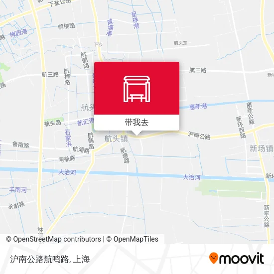 沪南公路航鸣路地图