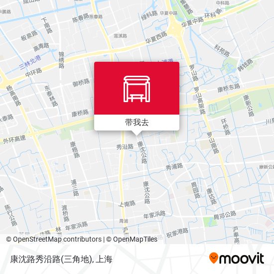 康沈路秀沿路(三角地)地图
