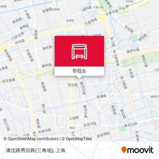 康沈路秀沿路(三角地)地图