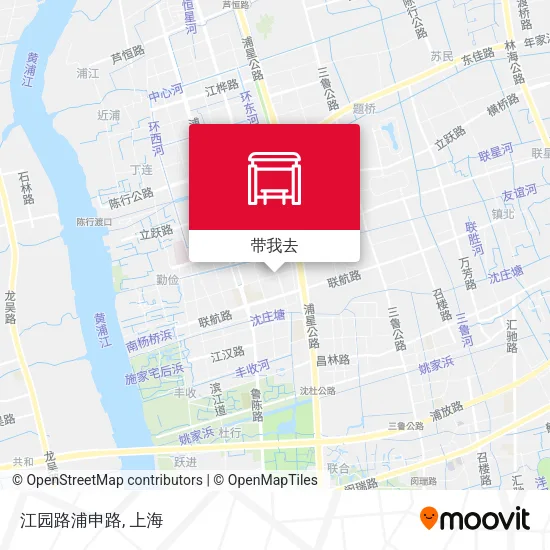 江园路浦申路地图