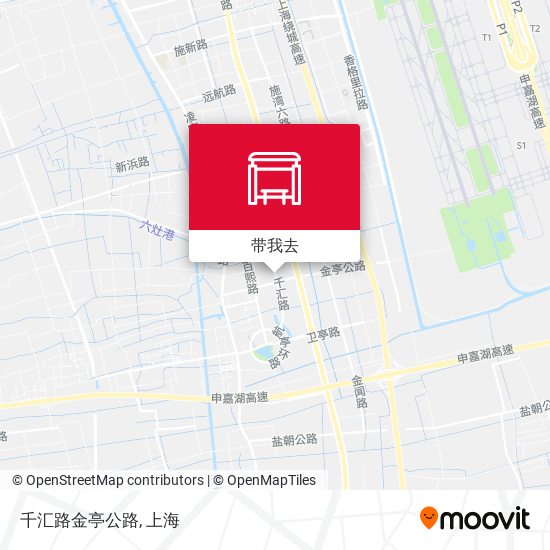 千汇路金亭公路地图