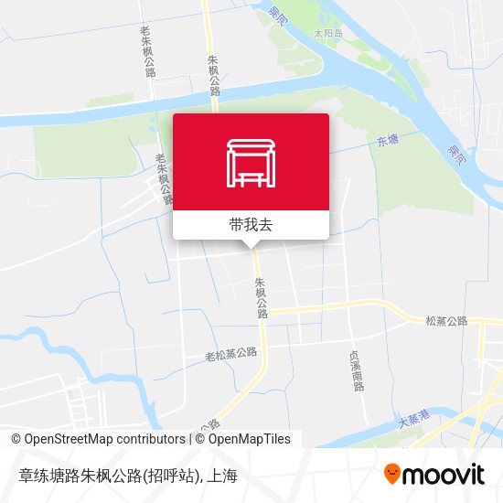 章练塘路朱枫公路(招呼站)地图