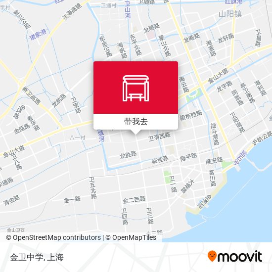 金卫中学地图