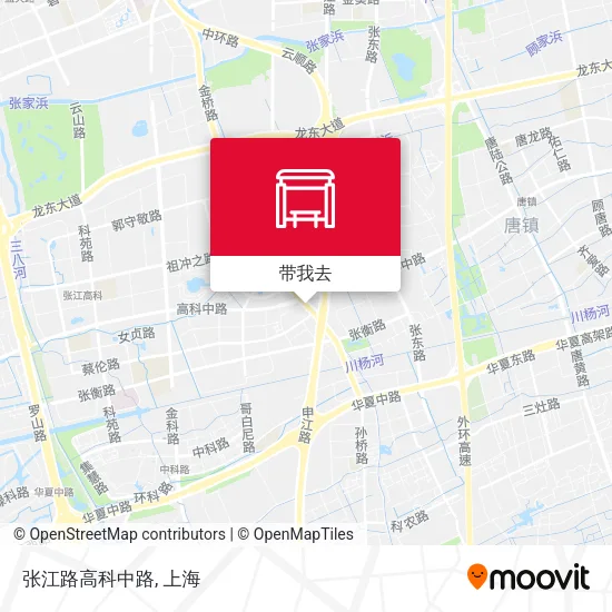 张江路高科中路地图