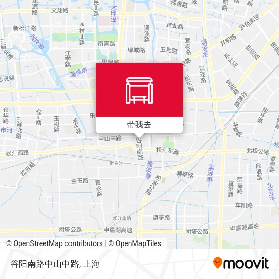 谷阳南路中山中路地图