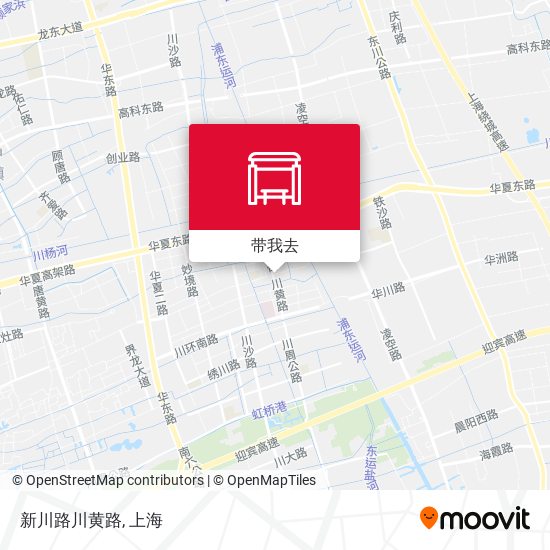 新川路川黄路地图