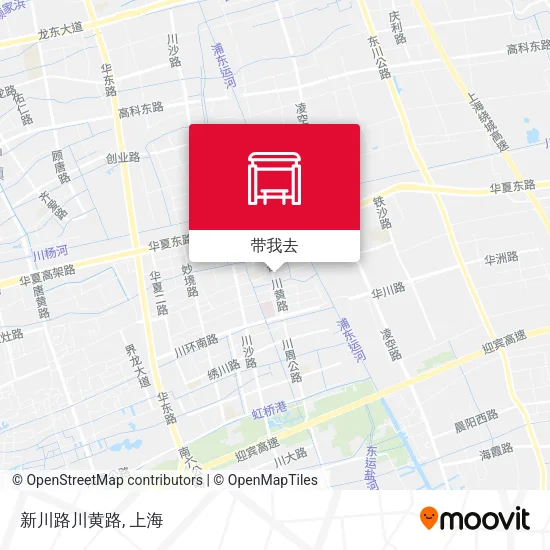 新川路川黄路地图