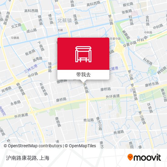 沪南路康花路地图