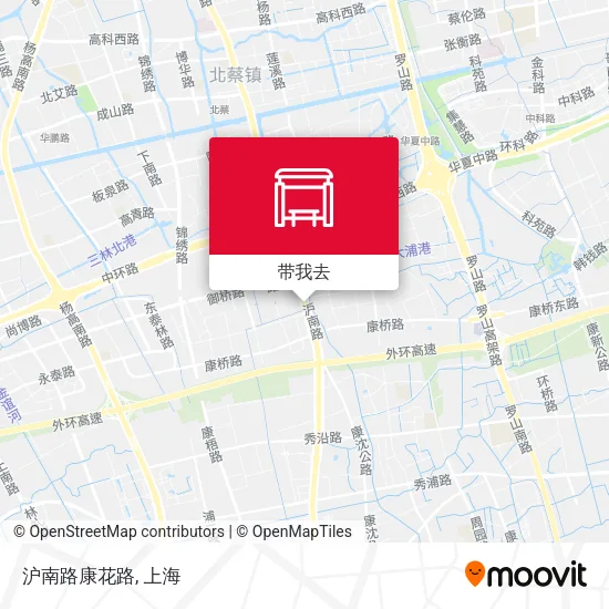 沪南路康花路地图