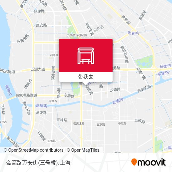 金高路万安街(三号桥)地图