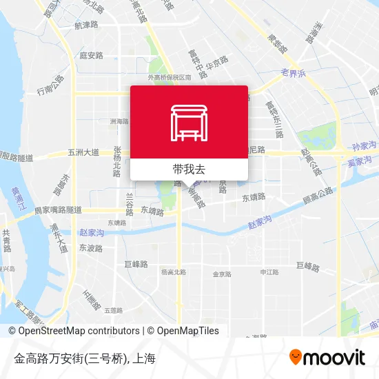 金高路万安街(三号桥)地图