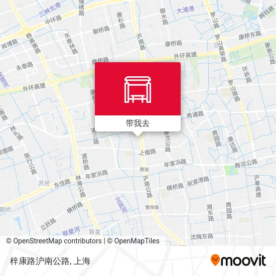 梓康路沪南公路地图