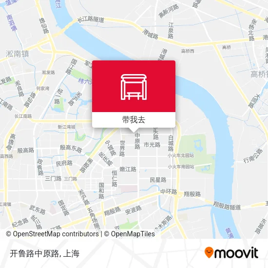 开鲁路中原路地图