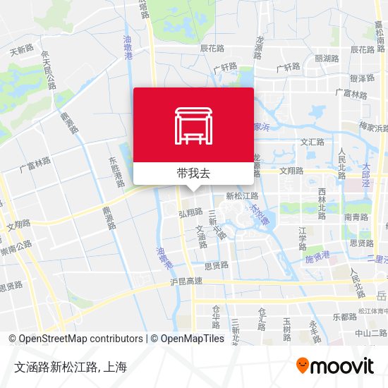 文涵路新松江路地图