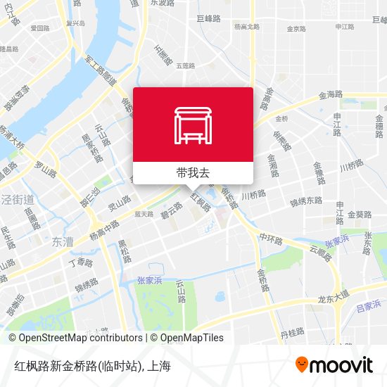 红枫路新金桥路(临时站)地图