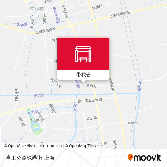 亭卫公路珠港街地图