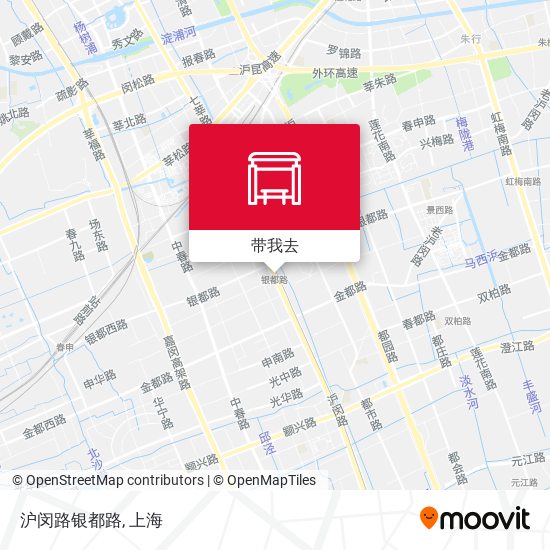 沪闵路银都路地图