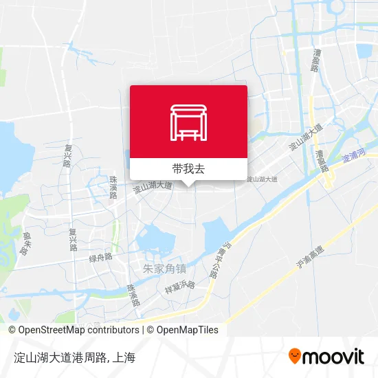 淀山湖大道港周路地图