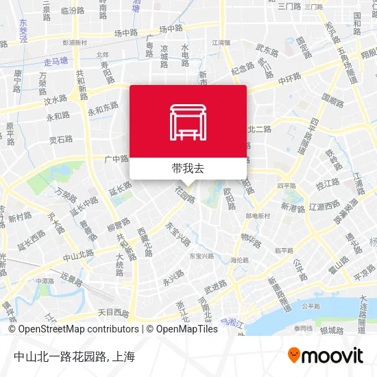中山北一路花园路地图