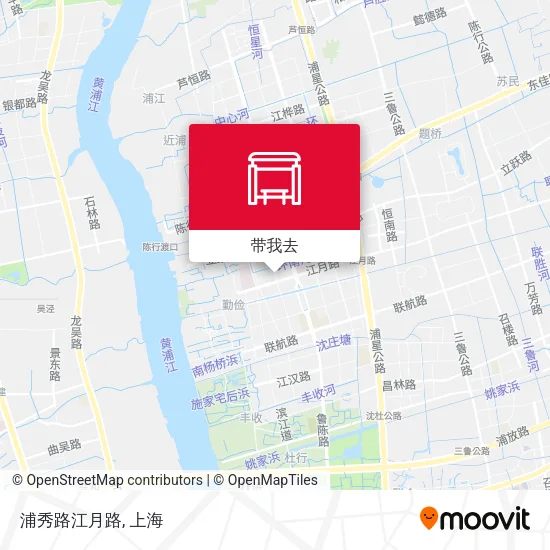 浦秀路江月路地图