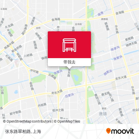 张东路翠柏路地图