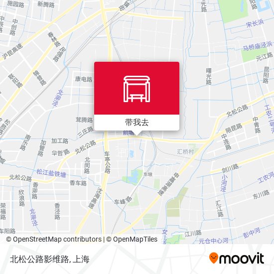 北松公路影维路地图