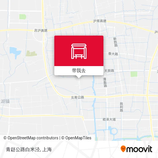 青赵公路白米泾地图