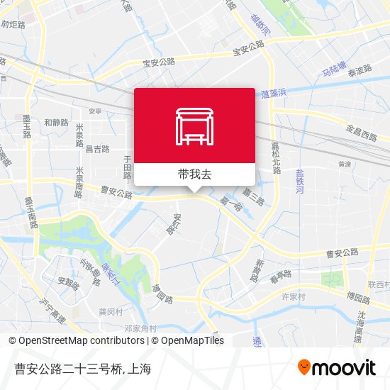 曹安公路二十三号桥地图