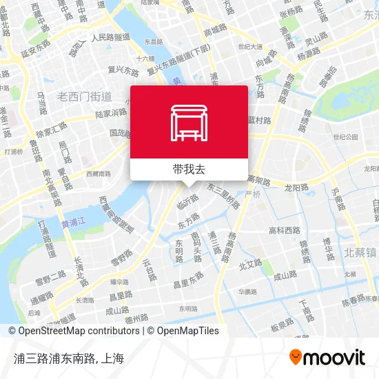 浦三路浦东南路地图