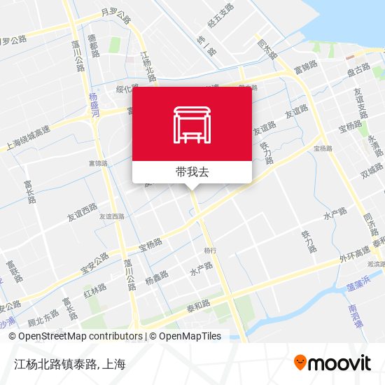 江杨北路镇泰路地图